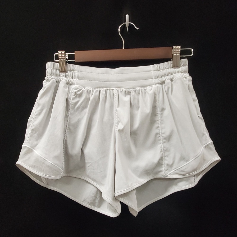 Lululemon Womens Pull On Speed Up 4 In Shorts Size 8 Gray Athletic Workout Sport